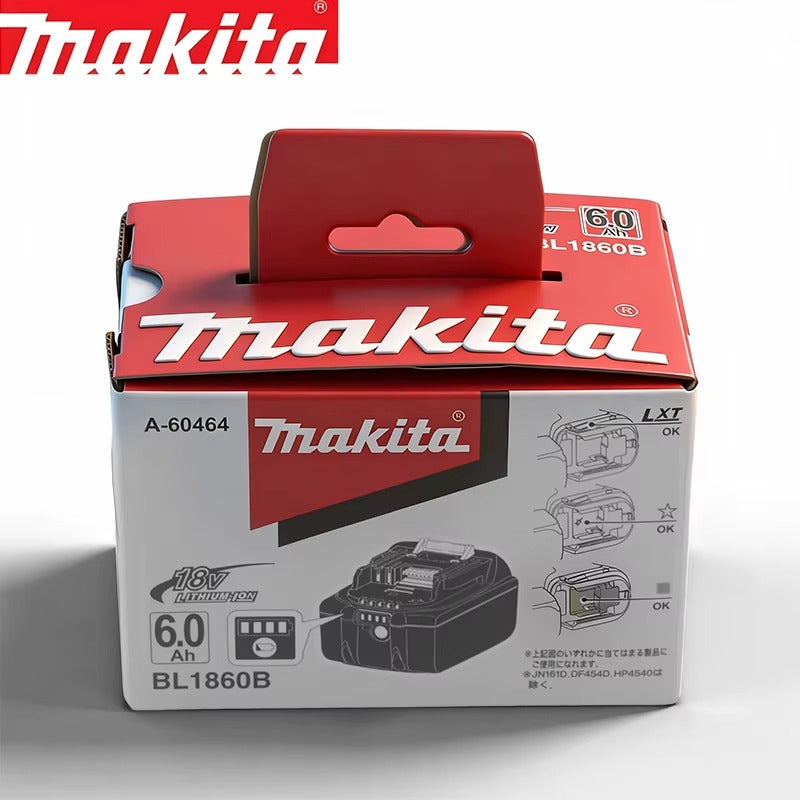 Genuine Makita BL1860B 18V 6.0Ah LXT Lithium-Ion Battery with LED Charge Indicator