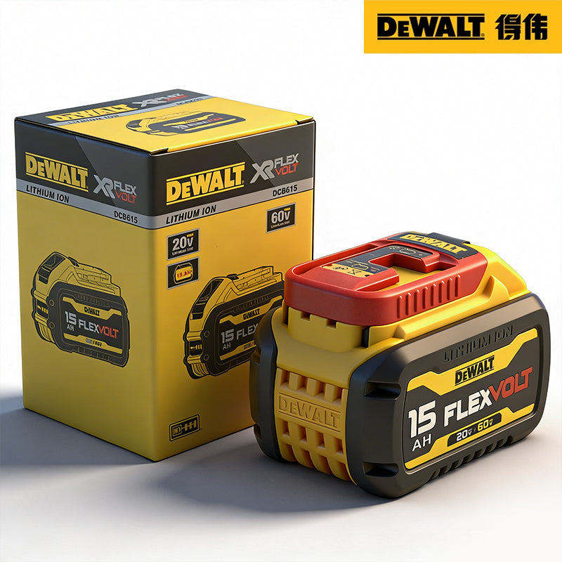 Pack Of 2 Genuine DeWALT DCB615 FLEXVOLT 20V/60V MAX 15.0 Ah Lithium-Ion Battery – Maximum Runtime